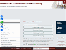 Tablet Screenshot of immobilien-finanzieren.ch